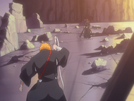 Renji and Ichigo are fatigued by their battle.