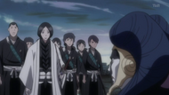 Mayuri and Unohana with the 4th Division.