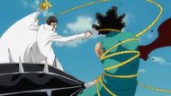 Aizen ties up Love