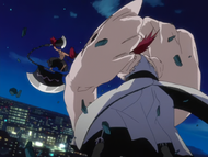 Edrad battles against a Bankai-wielding Ikkaku.