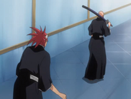 Renji pleads with Ikkaku to fill one of the captain vacancies.