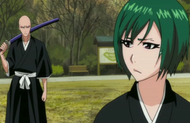 Nozomi is approached by Ikkaku.