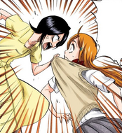 Rukia refuses to accept Orihime being kept out of the upcoming battle.