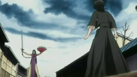 Yoshi se enfrenta a Rukia.