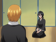 Rukia is assigned to patrol Karakura Town.