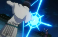 Uryū fights Kuzu.