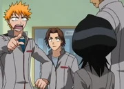 Ichigi és Rukia az iskolában
