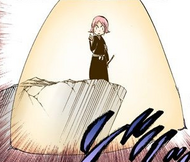 Yachiru is protected by Orihime's Santen Kesshun.