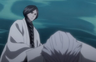 Unohana tends to Chōjirō.