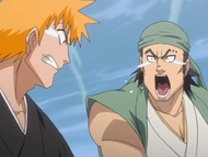 Ganju accuses Ichigo of making him repeat part of the incantation.
