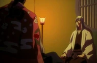 Ukitake rozmawia z Kyōraku