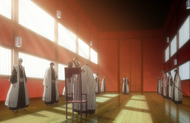 Isshin concludes his report to the other captains.