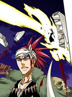 Renji kills Yylfordt Granz with Hikotsu Taihō.