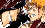 Nnoitra brutally headbutts Ichigo.