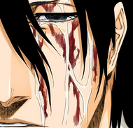Byakuya sheds tears at his failure.