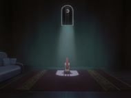 Orihime is given a modest room in Las Noches.