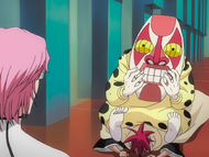 Szayelaporro Granz appears before Dondochakka.