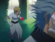 An enraged Menoly attacks Grimmjow.