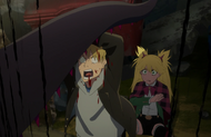 Balgo protects Ninny Spangcole from a transformed Shelby's attack.