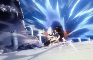 Ichigo attacks Yhwach.