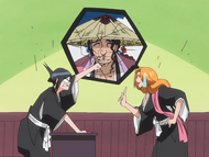 Nanao is angered by Rangiku's gift of a bikini.