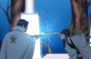 Uryū Ishida uses Blut Vene.