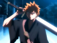 Ichigo jako Shinigami.