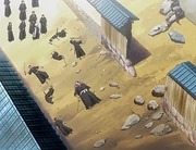 Hitsugaya encuentra a los derrotados por los Bounts.