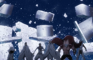 The Schutzstaffel are alarmed when Yhwach begins ripping the palace apart.