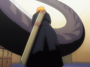 Acidwire's tail slams into Ichigo.