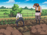 Cain helps Koga with his farmwork.