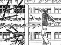 Sōsaku (in ) breaking out of a kidō barrier.
