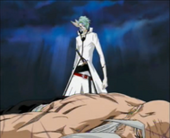Arturo's alternate world counterpart standing over Yamamoto's corpse.