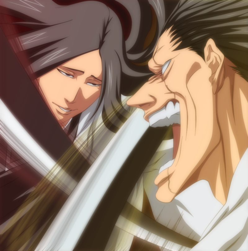 Bleach Animated World - Zaraki Kenpachi vs Retsu Unohana Yachiru