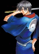 Kenji's appearance during mid-to-late Part I.