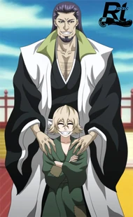Bansui with his apprentice: Urahara Kisuke.
