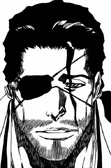 Kyōraku wearing an eyepatch after losing his right eye.