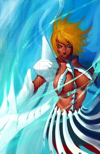 Tia demonstrating her speed and strength