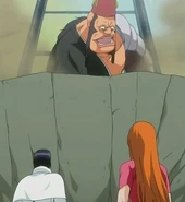 Джиданбо Икканзака блокирует Орихиме и Урю