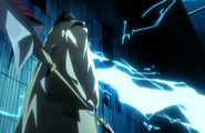 Inaba uses Byakurai against Uryū.