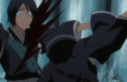 Ep197RukiaSlashesHanatarō.png (375 КБ) Будучи под контролем Амора, Рукия ранит Ханатаро Ямаду