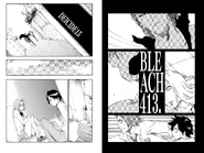 Мизуиро, Тацуки, Кейго, Чизуру, Рангику, Гин и Айзен на обложке 413 главы