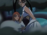 Оскорбления Лоли Орихиме прерываются Гриммджоу.