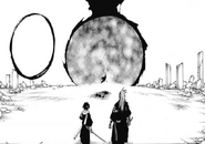 Ренджи и Рукия прибывают, чтобы найти побеждённого Ичиго.