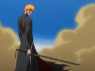 Zangetsu's Bankai: Tensa Zangetsu.