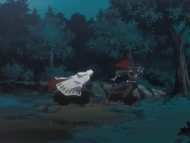 Укитаке сражается с Метастазией