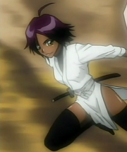 Yoruichi mit Zanpakuto