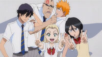 Kenryū, Enryū, Ichigo, Rurichiyo und Rukia