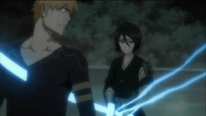 Rukias Rückkehr als Vizekommandant -
Ichigo ist geschockt