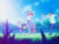 Die Familie Kurosaki, etwa fünf Jahre vor der Bleach-Storyline